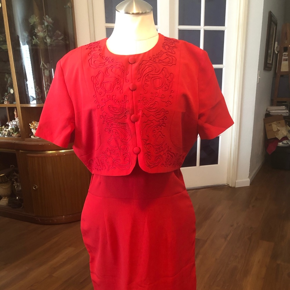 Red dress